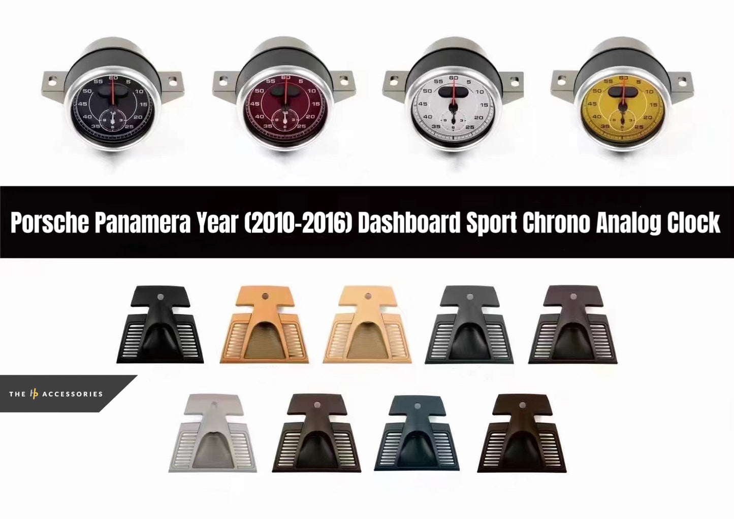 Porsche Dashboard Sport Chrono Analog Clock (OEM)