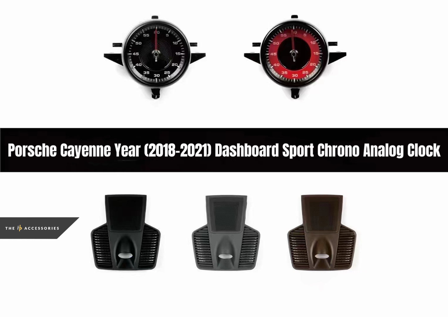 Porsche Dashboard Sport Chrono Analog Clock (OEM)