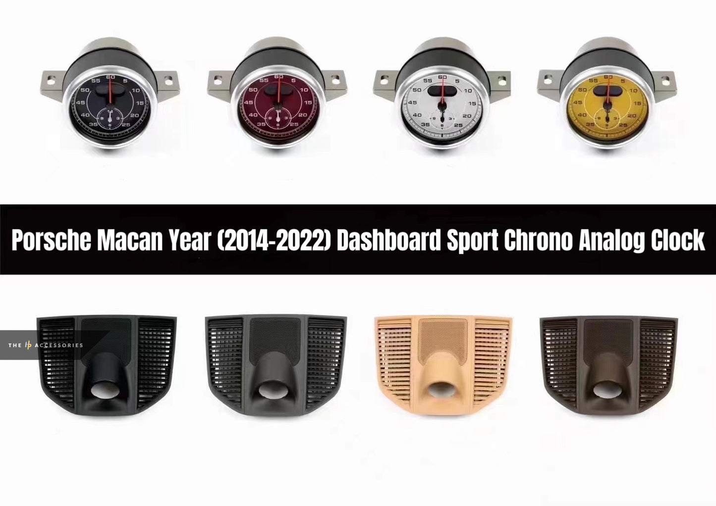 Porsche Dashboard Sport Chrono Analog Clock (OEM)