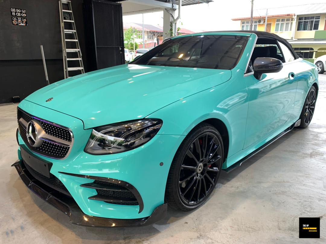 Mercedes E Class / E Coupé BRABUS Style Carbon Front Lip with Carbon Canards