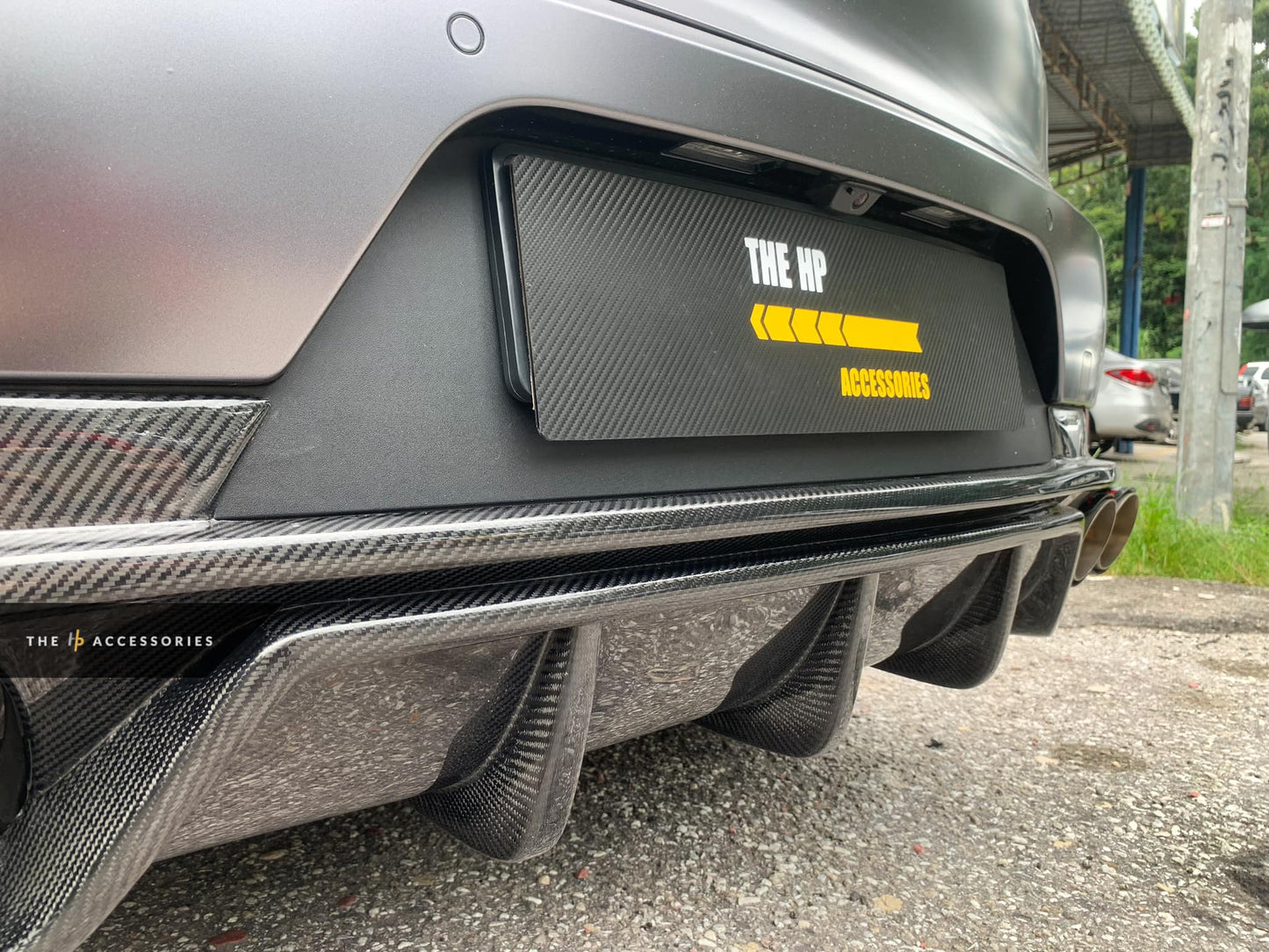 Porsche Macan Installed Carbon Rear Diffuser