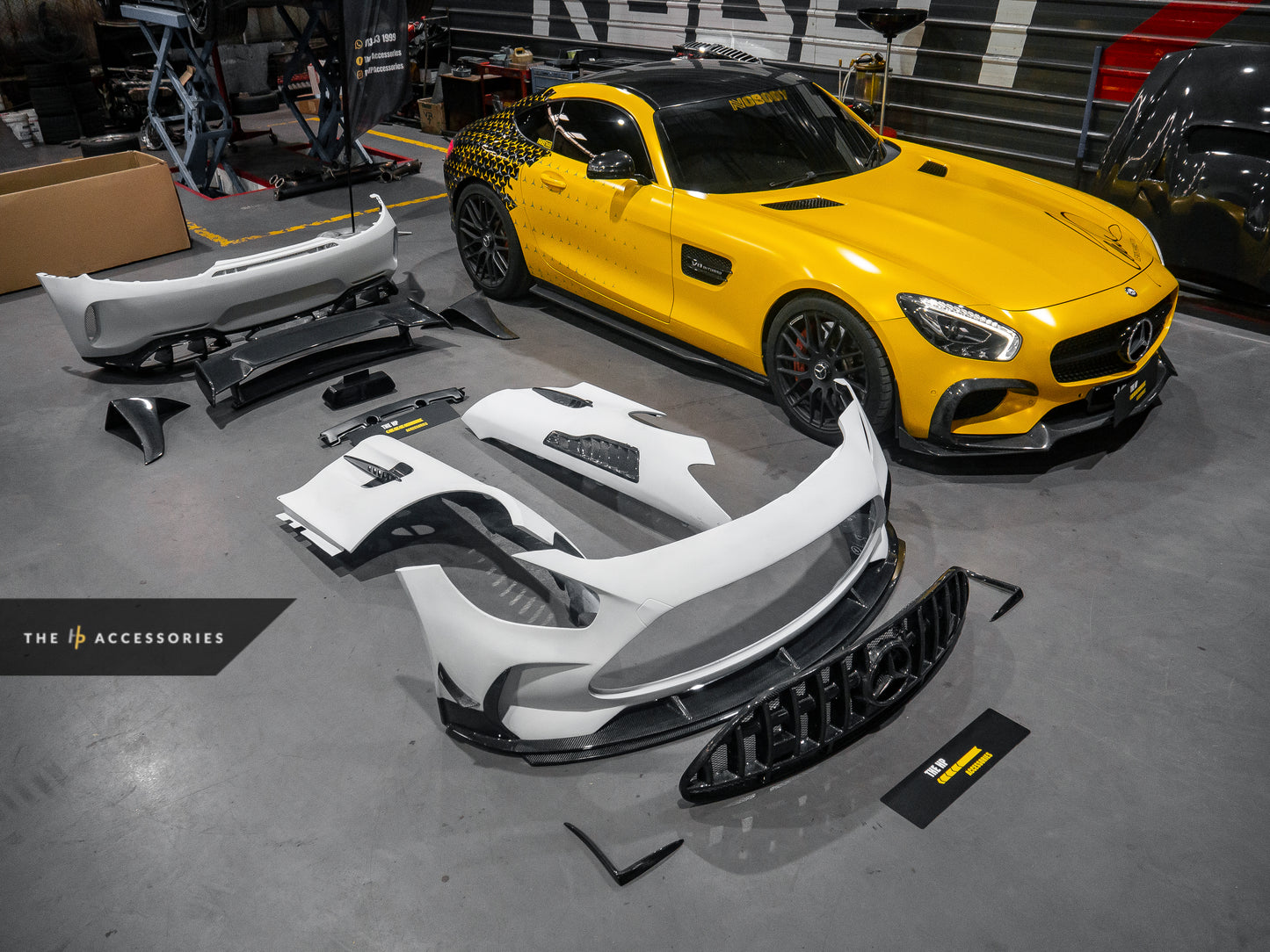 Mercedes AMG GT Black Series Style + AMG GTR PRO Style Body Kit