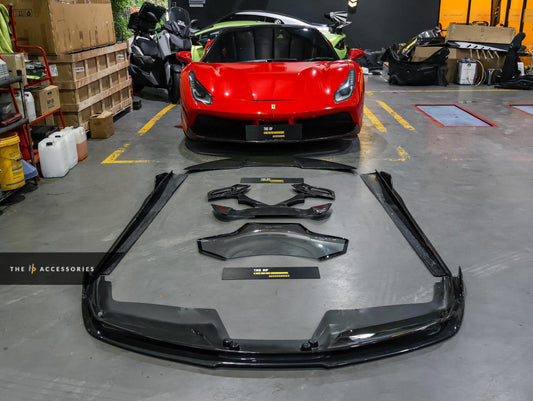 Ferrari F488 V Style Dry Carbon Aero Body Kit