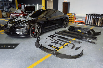 Porsche Taycan Full MANSORY Style Dry Carbon Aero Body Kit