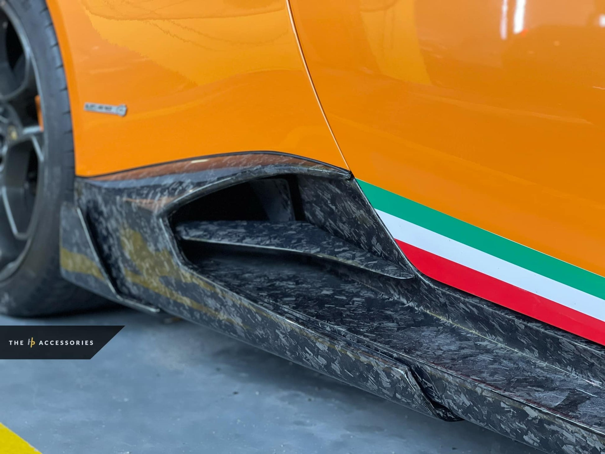 Lamborghini Huracan Installed MANSORY Add On Kit with Forged Carbon Finishing
