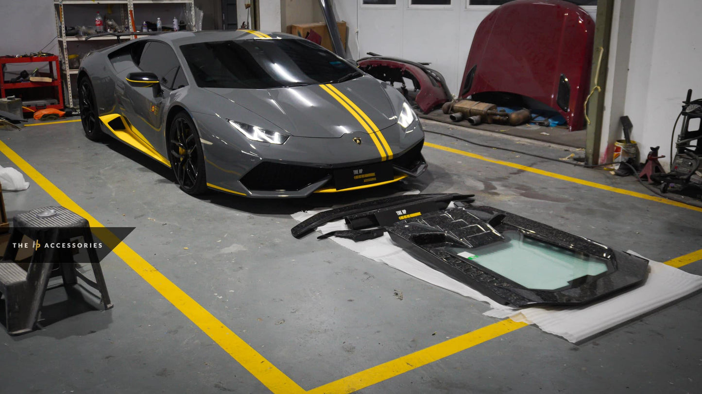 Lamborghini Huracan Avio Performante Style Rear Engine Cover & Performante Style Spoiler
